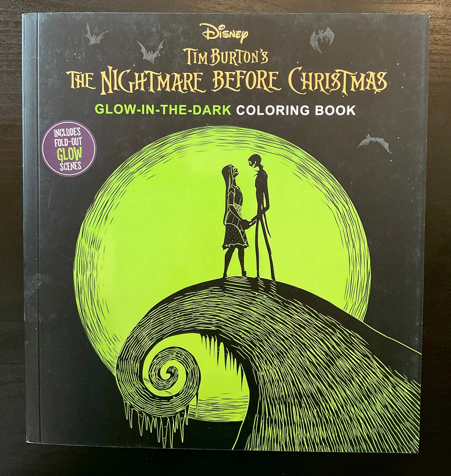 The nightmare before Christmas glow in the dark coloring book