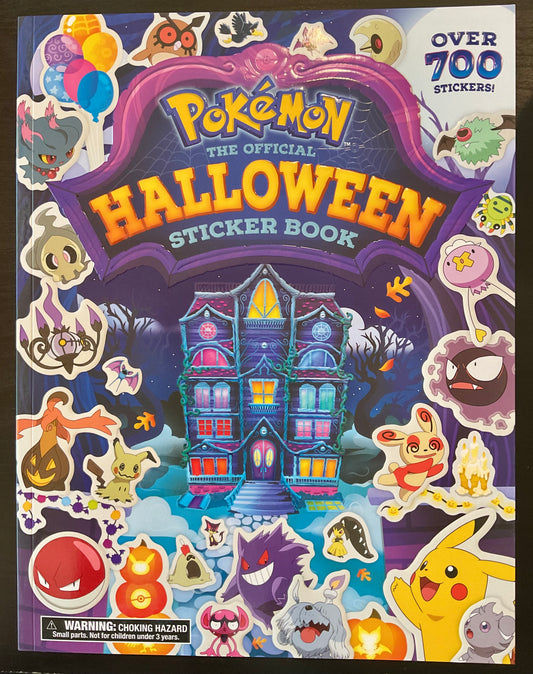 Pokémon official Halloween sticker book