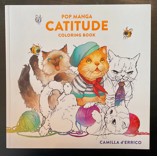 Pop Manga Catitude coloring book