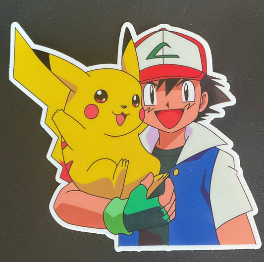 Ash & Pikachu Sticker