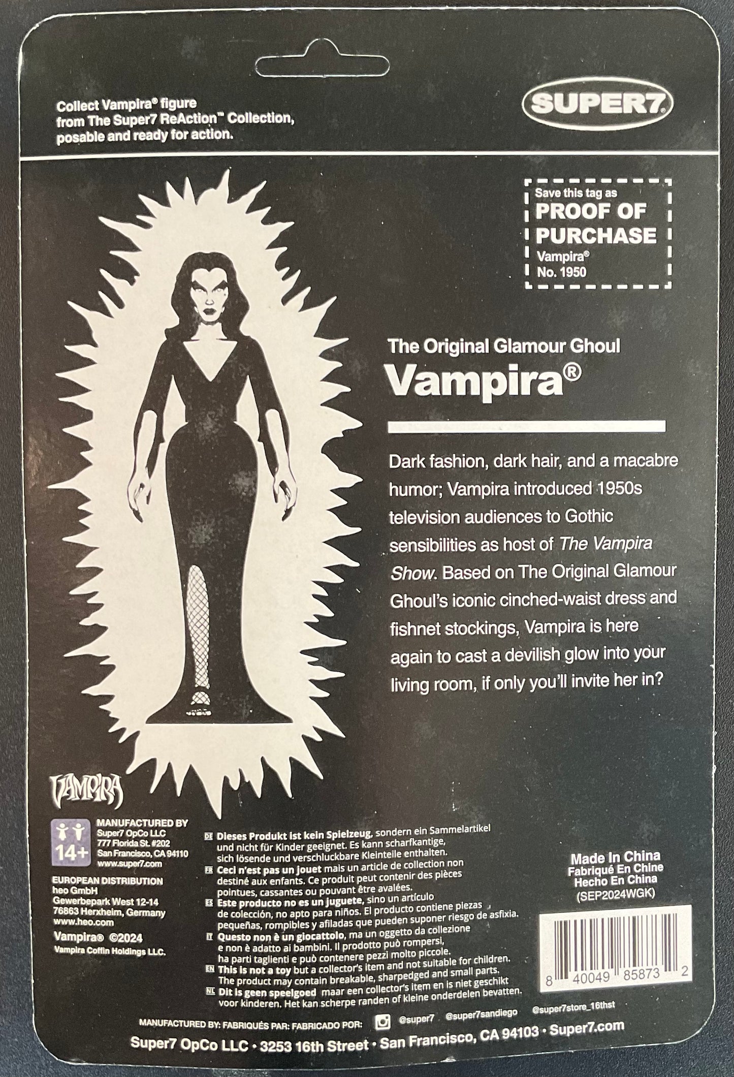 Glow in the Dark Vampira Super7 Figure